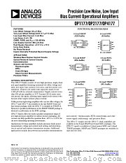 OP1177ARM datasheet pdf Analog Devices