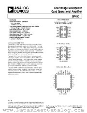 OP490GS datasheet pdf Analog Devices