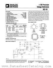 REF-01 datasheet pdf Analog Devices