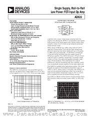 AD822AR datasheet pdf Analog Devices