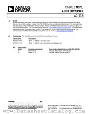 AD1672S datasheet pdf Analog Devices