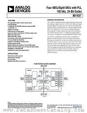 AD1937 datasheet pdf Analog Devices
