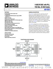 AD1939 datasheet pdf Analog Devices