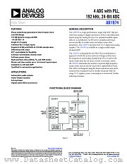 AD1974 datasheet pdf Analog Devices