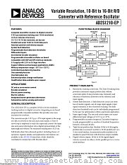 AD2S1210-EP datasheet pdf Analog Devices