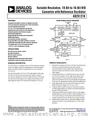 AD2S1210 datasheet pdf Analog Devices
