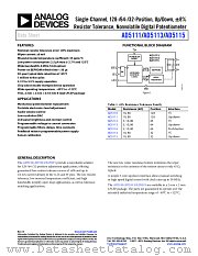 AD5113 datasheet pdf Analog Devices