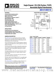 AD5121 datasheet pdf Analog Devices
