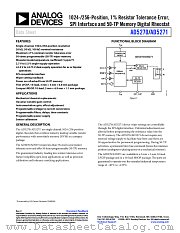 AD5270 datasheet pdf Analog Devices