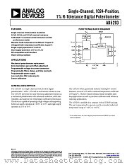 AD5293 datasheet pdf Analog Devices