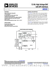 AD5501 datasheet pdf Analog Devices