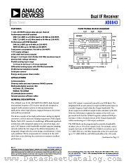 AD6643 datasheet pdf Analog Devices