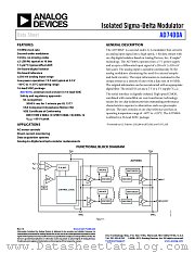 AD7400A datasheet pdf Analog Devices