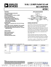 AD7984 datasheet pdf Analog Devices