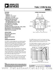 AD8003 datasheet pdf Analog Devices