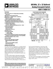 AD8118 datasheet pdf Analog Devices