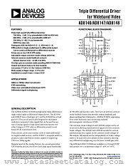 AD8148 datasheet pdf Analog Devices