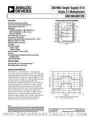 AD8188 datasheet pdf Analog Devices
