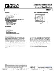 AD8219 datasheet pdf Analog Devices