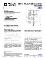AD8333 datasheet pdf Analog Devices