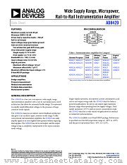 AD8420 datasheet pdf Analog Devices