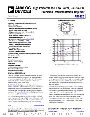 AD8422 datasheet pdf Analog Devices