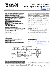AD9122-EP datasheet pdf Analog Devices