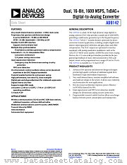 AD9142 datasheet pdf Analog Devices
