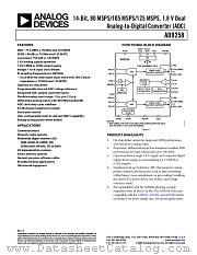 AD9258 datasheet pdf Analog Devices