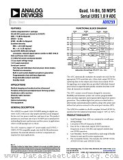 AD9259 datasheet pdf Analog Devices