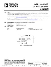 AD9283S datasheet pdf Analog Devices