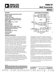 AD9353 datasheet pdf Analog Devices