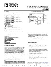 AD9460 datasheet pdf Analog Devices