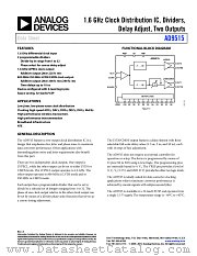 AD9515 datasheet pdf Analog Devices