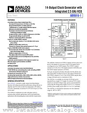 AD9516-1 datasheet pdf Analog Devices