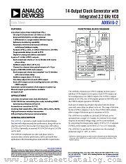 AD9516-2 datasheet pdf Analog Devices