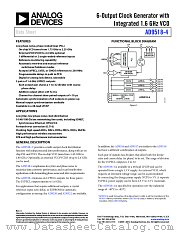 AD9518-4 datasheet pdf Analog Devices