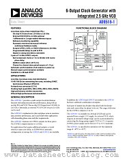 AD9518-1 datasheet pdf Analog Devices