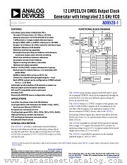AD9520-1 datasheet pdf Analog Devices