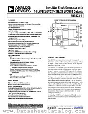 AD9523-1 datasheet pdf Analog Devices