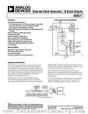 AD9571 datasheet pdf Analog Devices