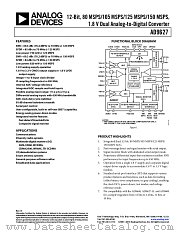 AD9627 datasheet pdf Analog Devices