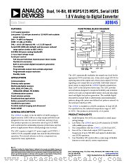 AD9645 datasheet pdf Analog Devices