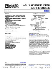 AD9683 datasheet pdf Analog Devices