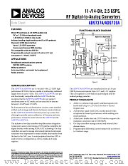 AD9737A datasheet pdf Analog Devices