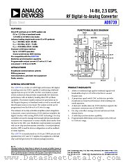 AD9739 datasheet pdf Analog Devices