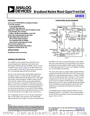 AD9869 datasheet pdf Analog Devices