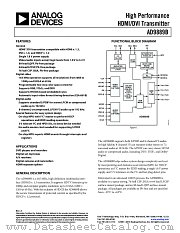 AD9889B datasheet pdf Analog Devices