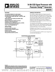 AD9970 datasheet pdf Analog Devices