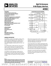 AD9980 datasheet pdf Analog Devices